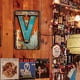 thumbnail image 4 of Placa Metal Vintage Letra V Pintura Hierro Rectangular Arte La Pared Barra 20x30cm, 4 of 9