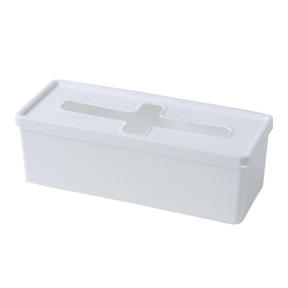 Plastic Tissue Box Cover Tissue Holder Napkin Multiple Function Storage
