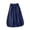 Navy, variant on USSUMA Skirts for Women Midi Skirt Solid Color High-Elastic Mid-Calf Skirt Trendy Dress Comfortable Skirts Gym Navy Skirt for Women XL