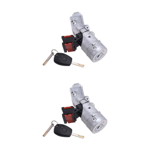 Sidaley Metal Car Ignition Lock Antiflaming Replacement Right Start Switch Igniter Part Upgrading Left with Vehicle Key 12V 2piezas