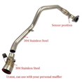 thumbnail image 2 of Motorcycle Systems Exhaust Pipe Muffler Front Link Pipe Accessories For X-ADV 750 XADV750 2017-2022, 2 of 3