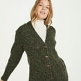 thumbnail image 3 of Ladies V-Neck Irish Wool Cardigan Made By Aran Woollen Mills, 3 of 3