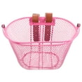 thumbnail image 1 of TEHAUX Kids Bike Basket Iron 1Pack Pink for Daily Use, 1 of 6