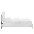 thumbnail image 4 of Modway Novi Performance Velvet Full Bed in White, 4 of 10