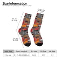 thumbnail image 2 of Vsdgher BBQ Icons Crew Socks for Men & Women, Breathable Casual Athletic Ankle Socks, 2 of 6