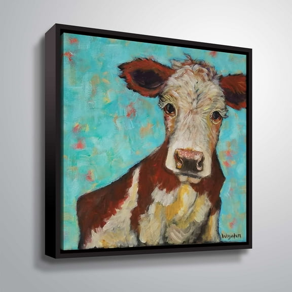 ArtWall How Now and all that, Gallery Wrapped Floater-framed Canvas by Holly Wojahn