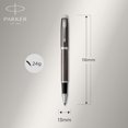 thumbnail image 3 of PARKER IM Rollerball Pen, Dark Espresso with Fine Point Black Ink Refill, Gift Box (1931664), 3 of 5