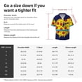 thumbnail image 5 of Pofeuu PLANETA EN FORMA DE PIZZA Print Mens Casual Short Sleeve Shirts Beach Summer Spread Collar Pocket Tops Men's Casual Short-sleeved Shirt-4X-Large, 5 of 5