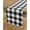 black and white, variant on Pure Linen Buffalo Check Table Runner – Black & White Checks Table Runner Natural Fabric HandcraftedC