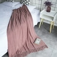 thumbnail image 3 of LOMAO Knitted Throw Blanket with Tassels Bubble Textured Lightweight Throws for Bed,Chair,Sofa,Living Room,Home Decor (Pink,50*60 in), 3 of 7