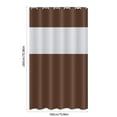thumbnail image 3 of Lksixu Shower Curtain for Bathroom, 71"x71" PEVA Shower Curtain with See Through Top Window, Waterproof Quick-Drying Washable Shower Curtain with Hooks Modern Style Bathroom Decor for Bathrubs Spa, 3 of 9