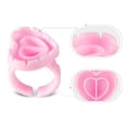 thumbnail image 2 of MesaSe 100 Pcs Anneaux de Colle Tasses de Colle Intelligentes Support de Colle pour Cils Tasses de Colle en Forme de Cœur Tasses pour Extensions de Cils, 2 of 5