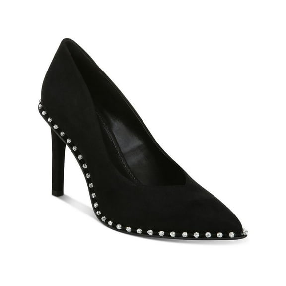 Bar III Womens Binsa P Faux Leather Pointed Toe Heels Black 8 Medium (B,M)
