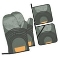 thumbnail image 2 of YFYANG Oven Mitts and Pot Holders Sets 4 Pieces, Non-Slip Heat Resistant Bohemian Style Abstract Rainbow Kitchen Glove Pot Mat for Cooking and Baking, 2 of 8
