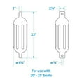 thumbnail image 3 of Seachoice 6.5" x 23" Twin Eye Fender Kit for 20\'-25\' Boat Sizes (2 Fenders & 2 3/8" x 5\' Fender Lines), 3 of 5