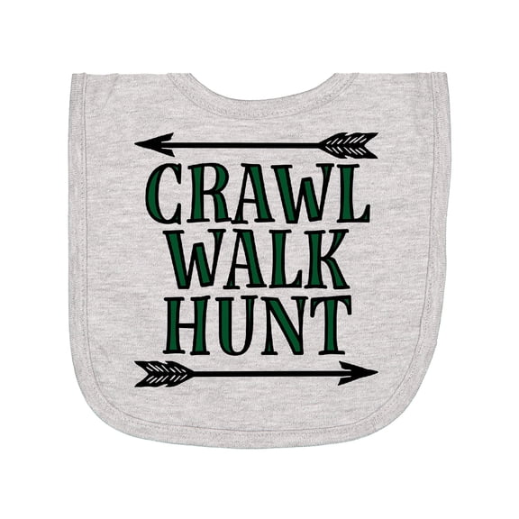 Inktastic Bow Hunting Crawl Walk Hunt Newborn Bib