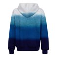 thumbnail image 4 of Sevevn Women's Raglan Sweater Zipper Hooded Cardigan Sweater Long Sleeve Top Sweater Blue L Sales Today Clearance, 4 of 6