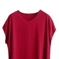 thumbnail image 4 of Blczomt Lightweight Blouses for Women Casual Red 2026 Blouses Summer Short Sleeve Womens Shirts, 4 of 5