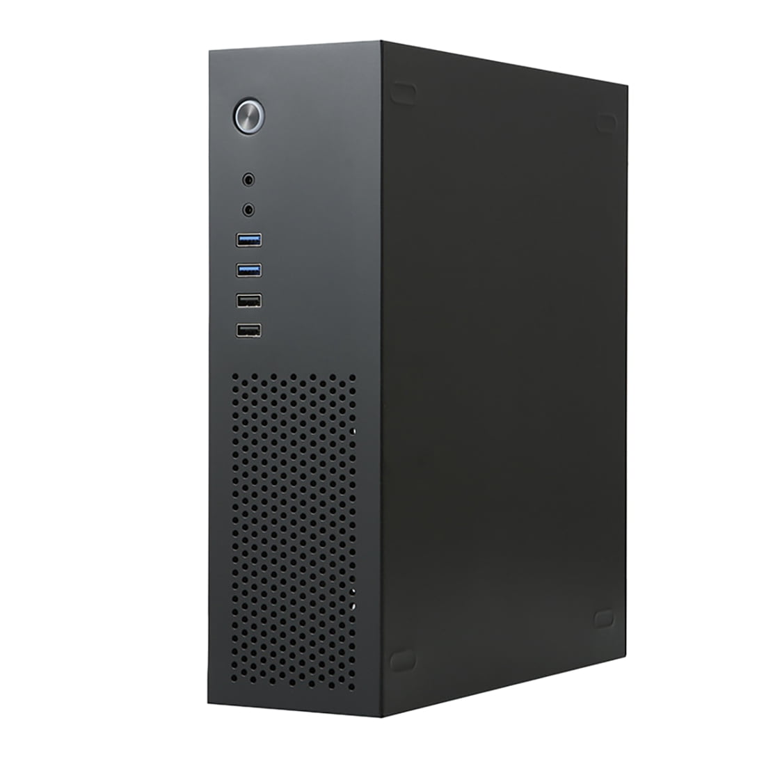 SKTC A10 Mini Desktop HTPC Computer Case for MATX24X24 Motherboard Small 1U 7.3L Computer Case,1 x HTPC Computer Case 1 x USB cable 1 x Switch line 1 x screw pack,Black