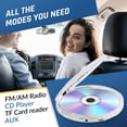 thumbnail image 3 of Reproductor de CD portátil KLIM Discoman con auriculares, color blanco, 3 of 7