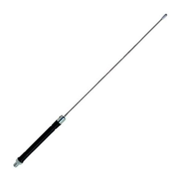 Tiger C27-0-BLUE 54 in. 0.375 in. - 24 Thread Base Load CB Antenna with Stainless Steel Whip, Blue