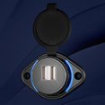 thumbnail image 1 of Cargador De Coche Cargador de coche USB dual QC3.0 Toma de cargador para ATV Caravan (Dual QC3.0 Blue), 1 of 7