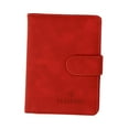 thumbnail image 4 of PU Leather Purse Travel Case Fashion s ID Card Case Durable Cover Holder for Woman and Man red, 4 of 8