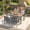Gray-4 seats, variant on Heynemo 7-Piece Outdoor Dining Set with Patio Table, Aluminum Patio Table Set for 6 Persons with HDPS Tabletop, for Garden, Deck, Gray