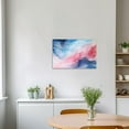 thumbnail image 4 of ZHONGYUTONG Abstract Wall Decor Blue and Pink Painting Prints Abstract Watercolor Texture Canvas Picture Modern Home Decor Artwork Framed (12.00" x 18.00"), 4 of 6