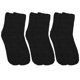 thumbnail image 2 of Kesyoo 3 pares de calcetines dormidos engrosados ​​de coral vellón calcetines calientes calcetines medias de zapatillas para los días fríos de invierno (negro), 2 of 5