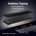 thumbnail image 3 of Teclado Ducky One X inalámbrico inductivo trimodo blanco EE. UU., 3 of 7