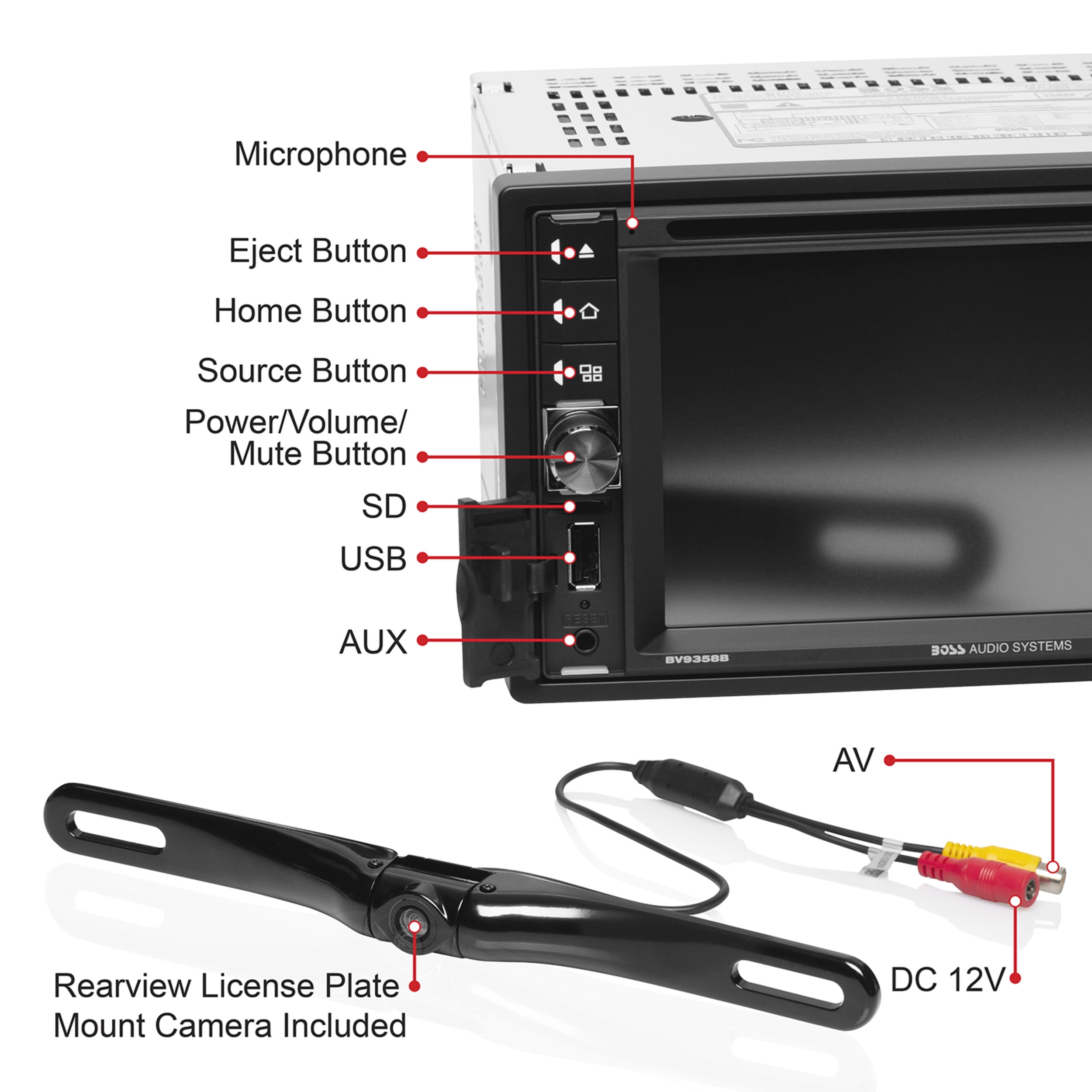 Boss audio outlet systems bvb9358rc