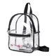 thumbnail image 5 of Guardurnaity Bolsa de hombro transparente impermeable de PVC - Para actividades al aire libre y viajes Bolsa de PVC transparente Organizador negro negro talla pequeña 2Conjunto, 5 of 6