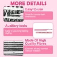 thumbnail image 5 of GIRACOA 570 Pieces False Eyelashes Clusters, 30-40-50-60-80-100D Eyelash Extension Kit, Curl False Eyelashes 8-16 mm, DIY Eyelash Extension Kit with Accessories, 5 of 7
