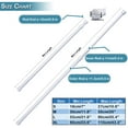 thumbnail image 2 of Rosnek 2 Pack White Tension Curtain Rod, Adjustable Expandable Poles for Wardrobe Closet Cupboard Bathroom, 2 of 6