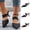Wine, variant on Pointed Toe Mules for Women Chunky Low Heeled Sandals Breathable Backless Mesh Knit Slip on Loafers Wine 5.5(36)