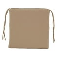 thumbnail image 3 of Blazing Needles Indoor 16" x 16" Twill Chair Cushion, Toffee, 3 of 3