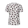 thumbnail image 5 of Wukai Poodle Dog Print Men's Short-Sleeved Mesh T-Shirt,Quick-Dry Short Sleeve Workout T-Shirt-XX-Large, 5 of 8
