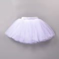 thumbnail image 2 of Godom Baby Girls Fluffy Tutu Skirt 6M-7T 3-Layer Soft Tulle Dress Newborn Photoshoot,White, 2 of 4