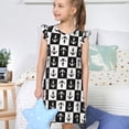 thumbnail image 4 of Balery Nautical Anchors1 Camisón de princesa para niñas, pijama de algodón con mangas abullonadas, suave y bonito.-XX-Large, 4 of 6