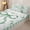 White Green 01, variant on Manfei Black Bow Checkered Print Zipper Twin Comforter Sets with Fitted Sheet and 2 Pillowcases for Women, Cute Stars Print Zipper Bedding Set, Black Reversible, 4 Pieces