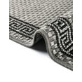 thumbnail image 6 of Unique Loom Outdoor Border Collection Area Rug - Greek Key (7' x 10' Rectangle Gray/Black), 6 of 7