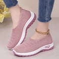 thumbnail image 5 of KEVCHE Woven Orthopedic Shoes, Womens Breathable Mesh Up Stretch Platform Sneakers with Arch Support, Slip On Light Air Cushion Walking Shoes for Diabetic Comfort and Gym Use, 5 of 8