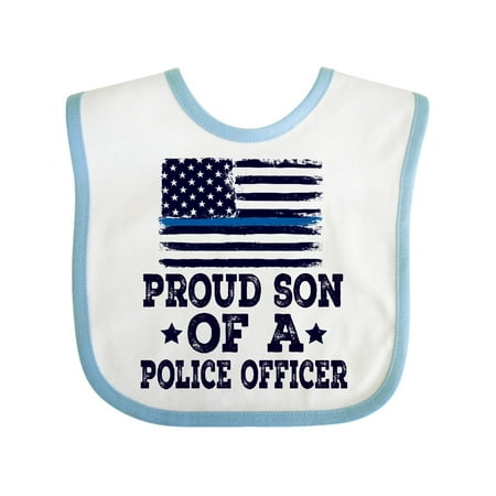 

Inktastic Police Officer Proud Son Gift Baby Boy Bib