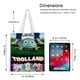 thumbnail image 5 of Trolland Bolso de tela con estampado de lienzo para mujer, bolsa de compras reutilizable y estética, con cremallera interior, regalo para mujer,38*45cm., 5 of 6