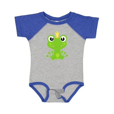 

Inktastic Cute Frog Green Frog Frog Prince Crown Gift Baby Boy or Baby Girl Bodysuit