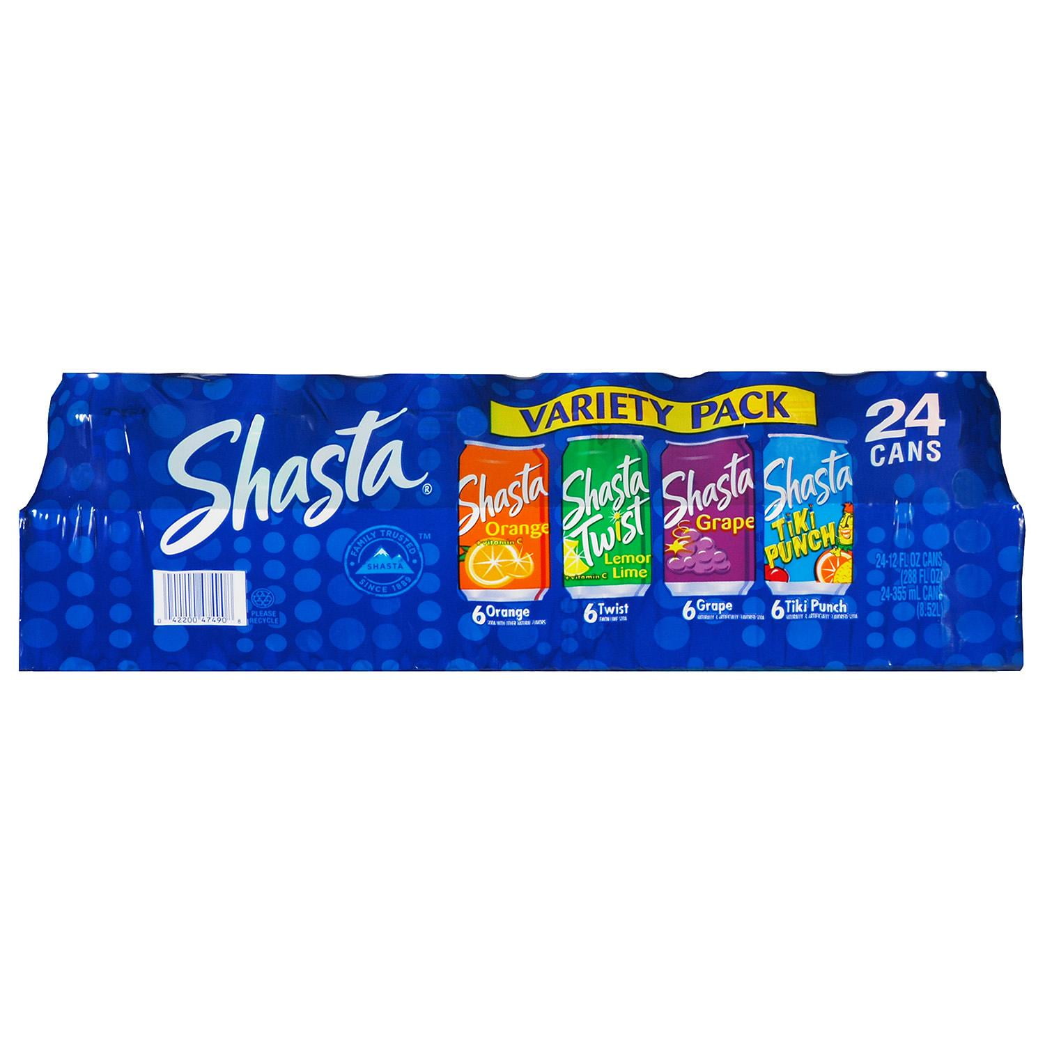 Shasta Variety Pack - 24/12 Fluid Ounce cans