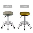 thumbnail image 5 of Honeii Bee Stripe Bar Stool Covers – Perfect Fit for 12" to 14" Round Stools, Crease-Resistant, Stretchy, Washable & Dustproof Seat Slipcovers-14 inch, 5 of 7