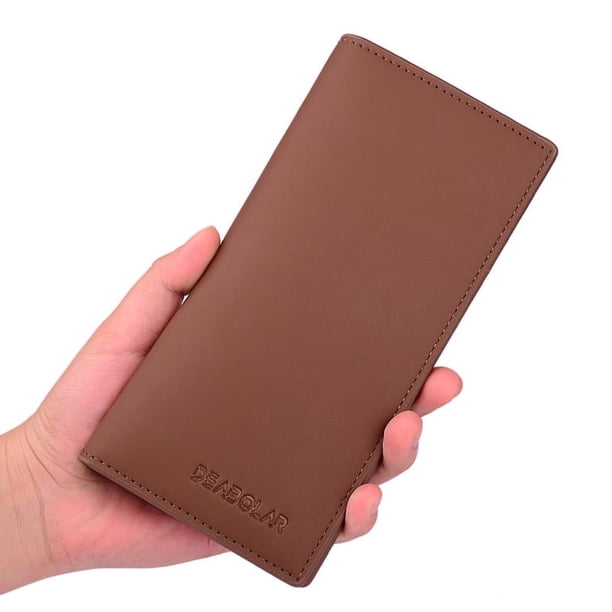 Cartera larga para hombre, tarjetero para hombre, billetera fina de moda para hombre, bolso para traje, porta billetes