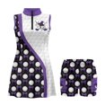 thumbnail image 5 of Yuyamidu Golf Ball Purple Bow Golf Dresses Built in Shorts for Women Funny Halloween Athletic Dress Workout Tennis Golf Dresses Breathable Activewear Tank Dresses, 5 of 8